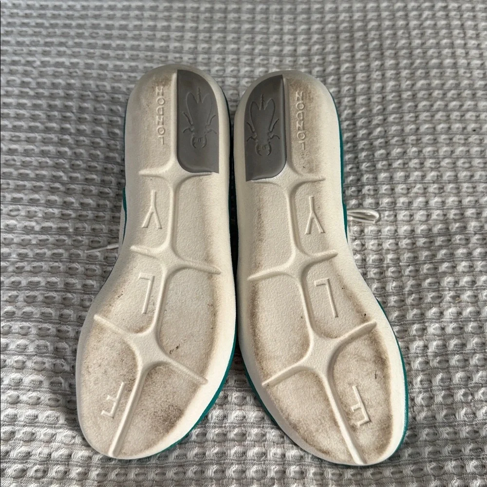 Fly London Teal and Cream Sandals - Picture 2 of 5